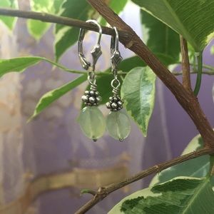 Prehnite Gemstone Earring